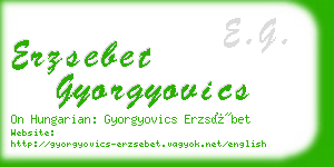 erzsebet gyorgyovics business card